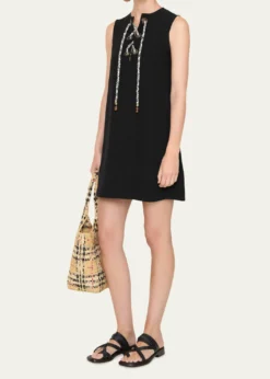 BurberryRhoslyn Sleeveless Lace-Up Mini Dress
