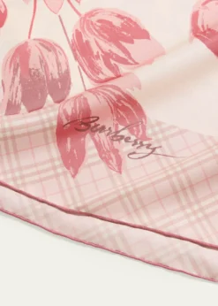 BurberryTulips Silk Scarf