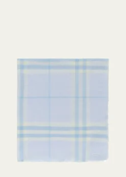 BurberryWide Check Wool Scarf