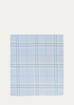 BurberryWide Check Wool Scarf