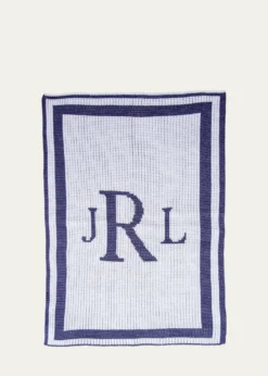 Butterscotch BlankeesClassic Monogram Stroller Blanket, Personalized