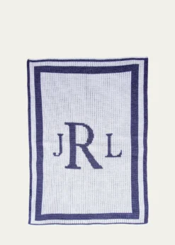 Butterscotch BlankeesClassic Monogram Crib Blanket, Personalized