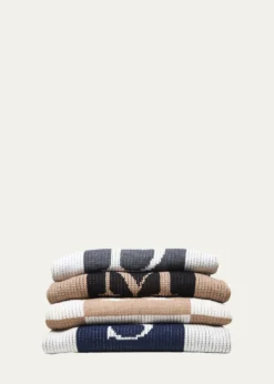 Butterscotch BlankeesPersonalized Check Colorblock Baby Blanket, Gray