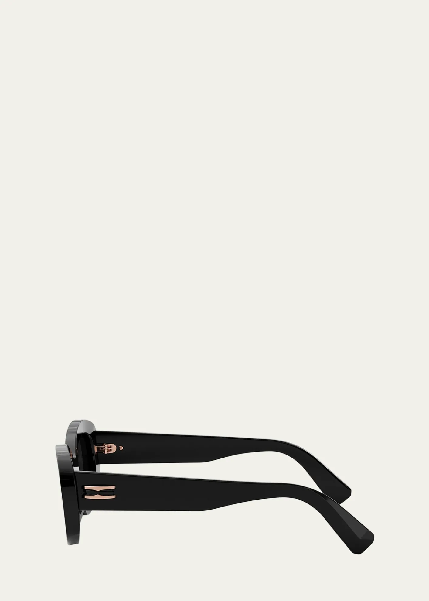 BVLGARIB.ZERO1 Oval Acetate and Nylon Sunglasses