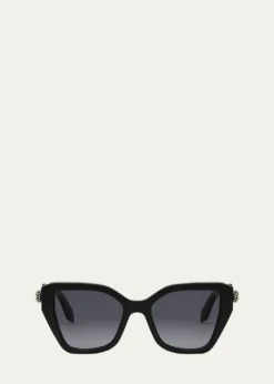 BVLGARISerpenti Acetate Butterfly Sunglasses