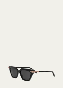 BVLGARISerpenti Acetate & Nylon Cat-Eye Sunglasses