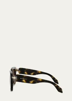 BVLGARISerpenti Forever 55mm Acetate Butterfly Sunglasses