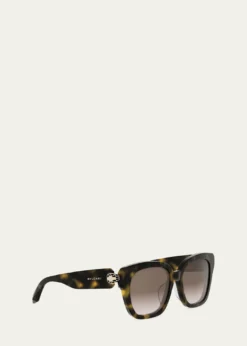 BVLGARISerpenti Forever 55mm Acetate Butterfly Sunglasses