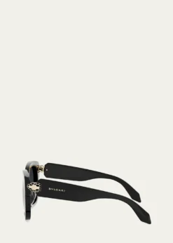 BVLGARISerpenti Forever 55mm Acetate Butterfly Sunglasses