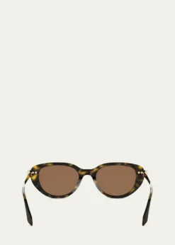 BVLGARISerpenti Forever 50mm Oval Acetate & Metal Sunglasses