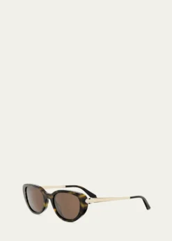 BVLGARISerpenti Forever 50mm Oval Acetate & Metal Sunglasses