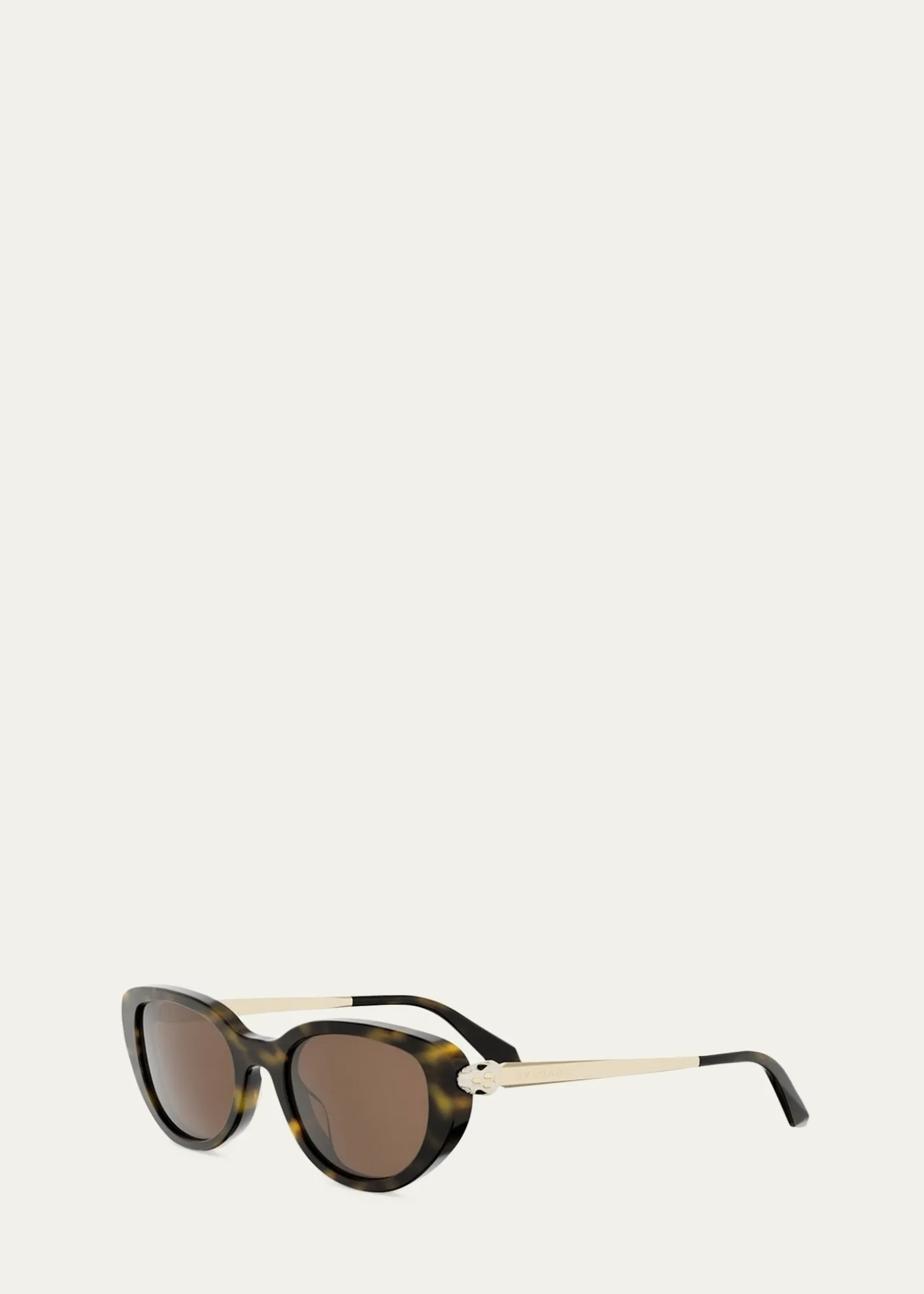 BVLGARISerpenti Forever 50mm Oval Acetate & Metal Sunglasses