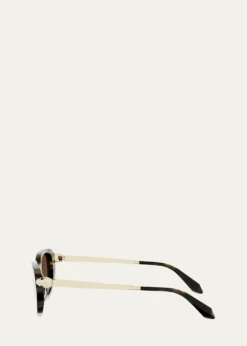 BVLGARISerpenti Forever 50mm Oval Acetate & Metal Sunglasses