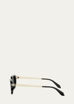 BVLGARISerpenti Forever 50mm Oval Acetate & Metal Sunglasses