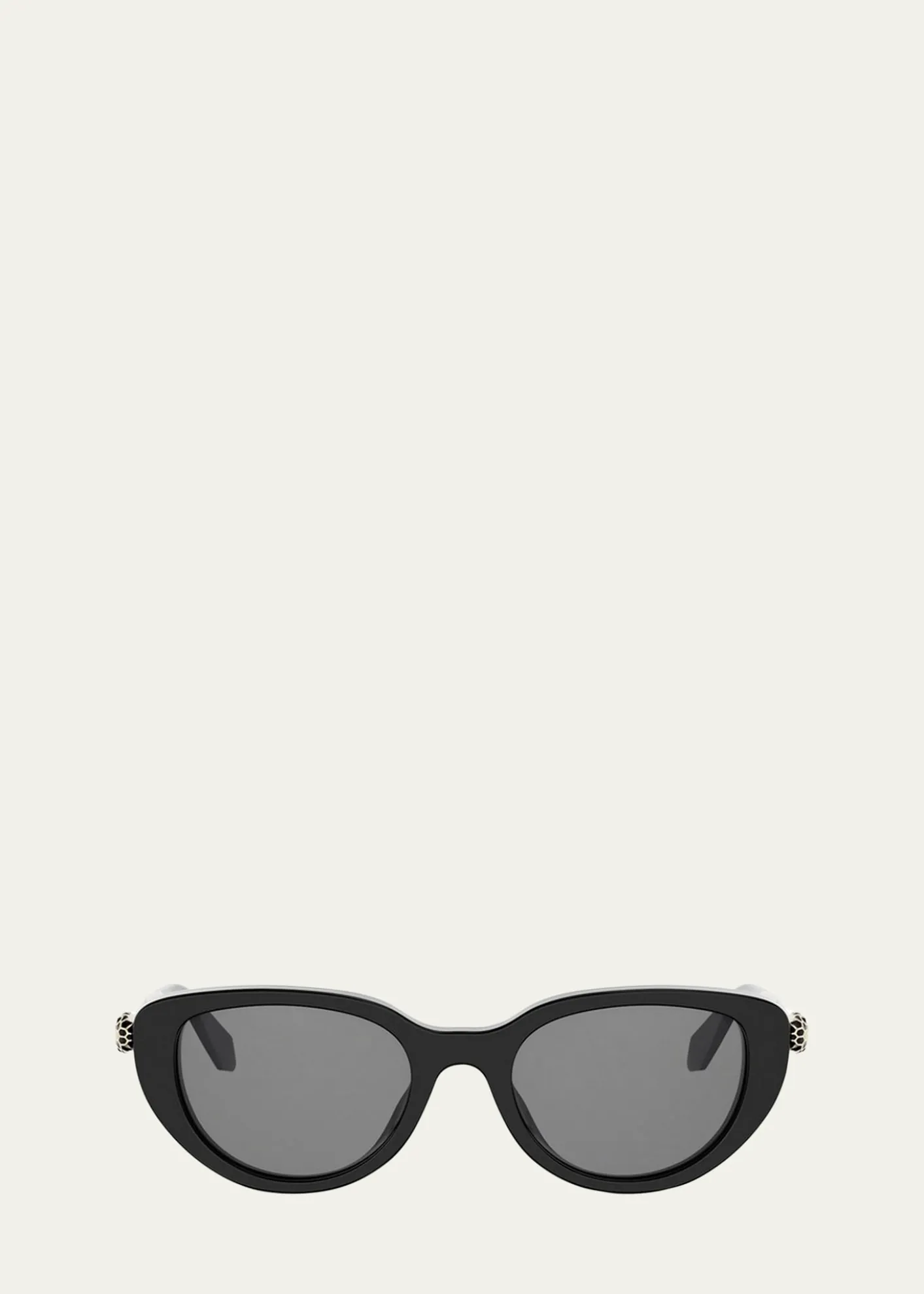 BVLGARISerpenti Forever 50mm Oval Acetate & Metal Sunglasses