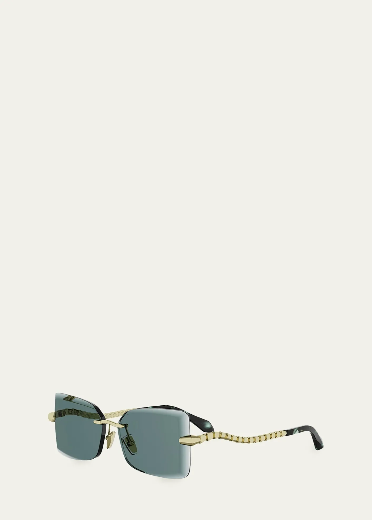 BVLGARISerpenti 51mm Metal Rectangular Sunglasses