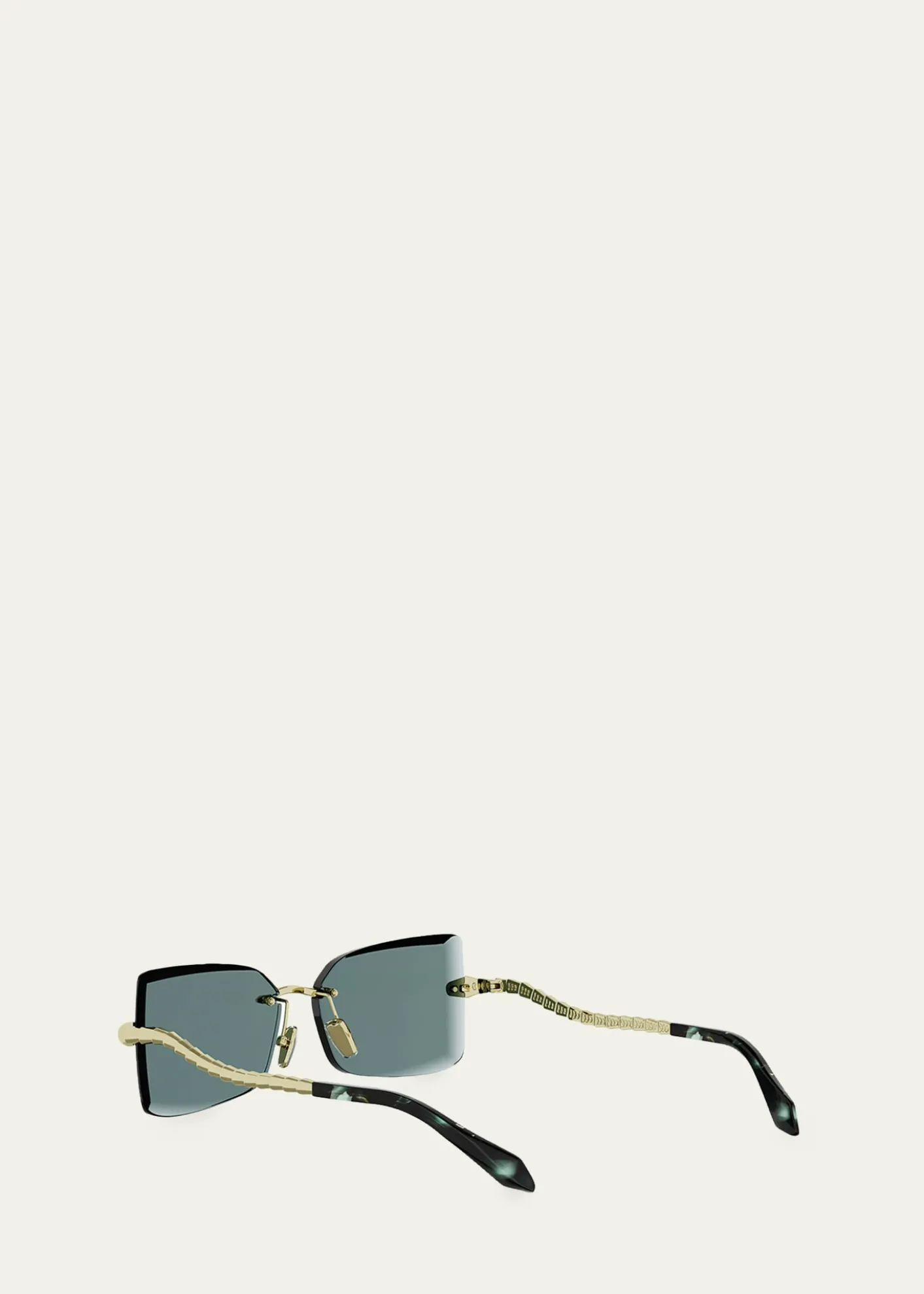BVLGARISerpenti 51mm Metal Rectangular Sunglasses