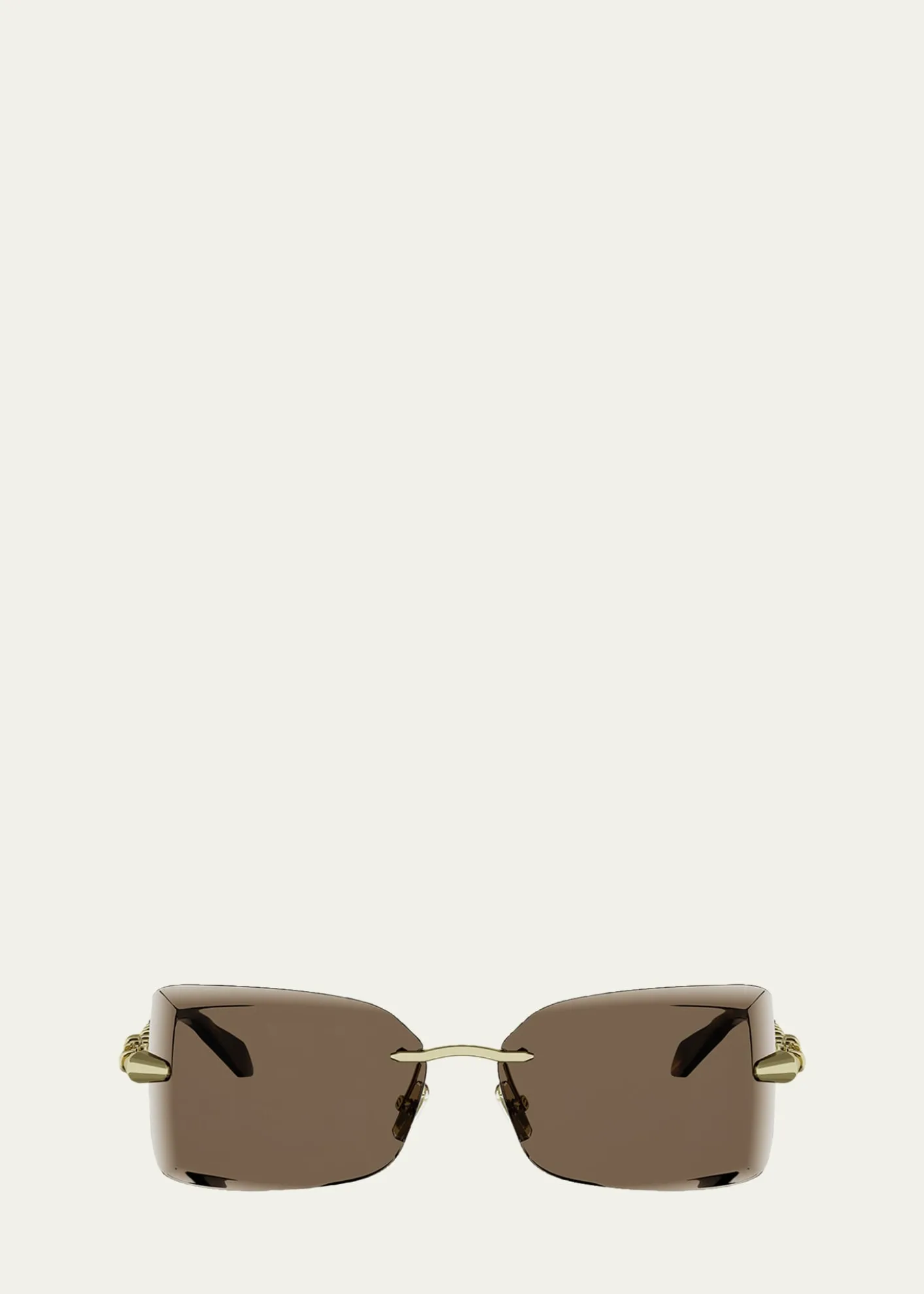 BVLGARISerpenti 62mm Metal Rectangular Sunglasses
