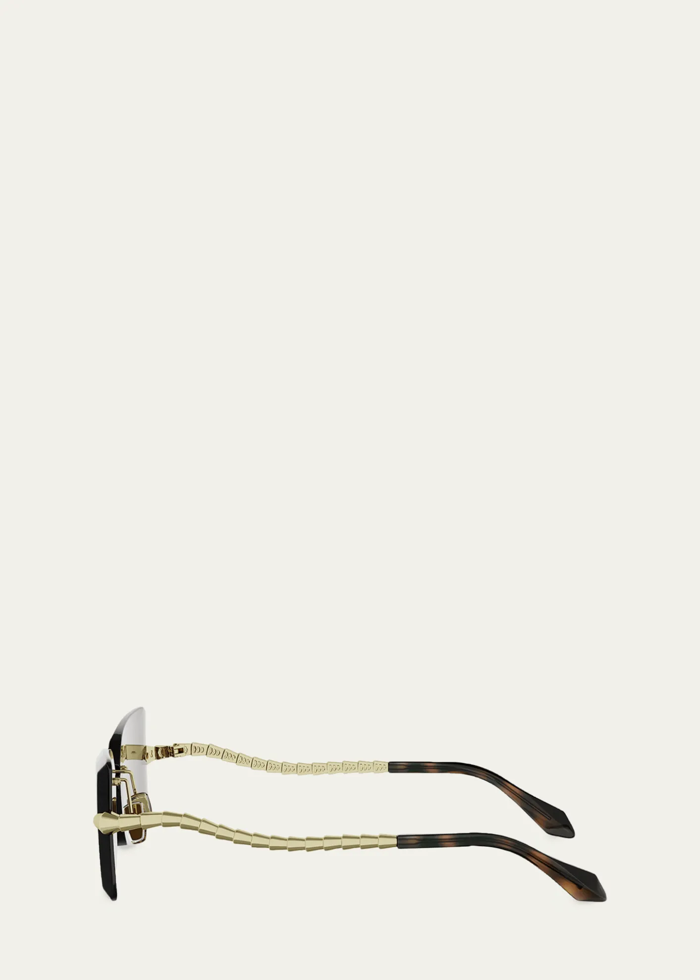 BVLGARISerpenti 62mm Metal Rectangular Sunglasses