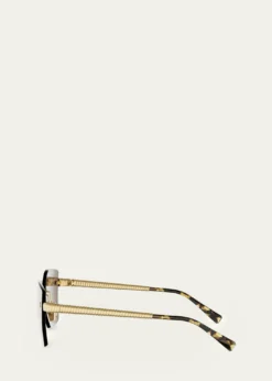 BVLGARITubogas 59mm Metal Square Sunglasses
