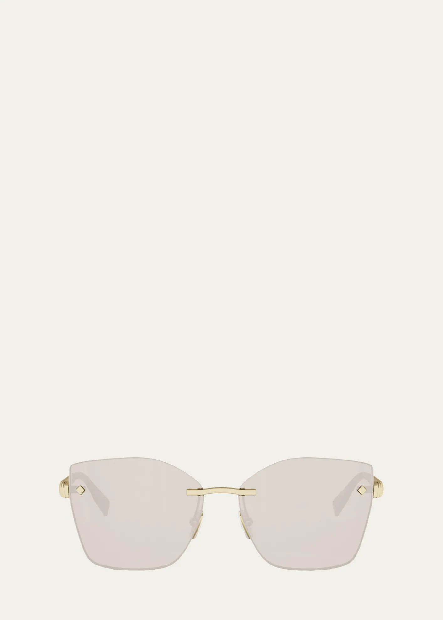 BVLGARITubogas 59mm Metal Square Sunglasses
