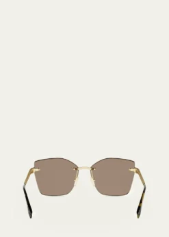 BVLGARITubogas 59mm Metal Square Sunglasses