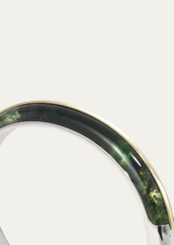By PariahEssential Stacking Cuff Bracelet, Moss Agate