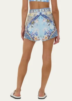 CamillaAl Manial Palace Memoirs Tuck-Front Shorts