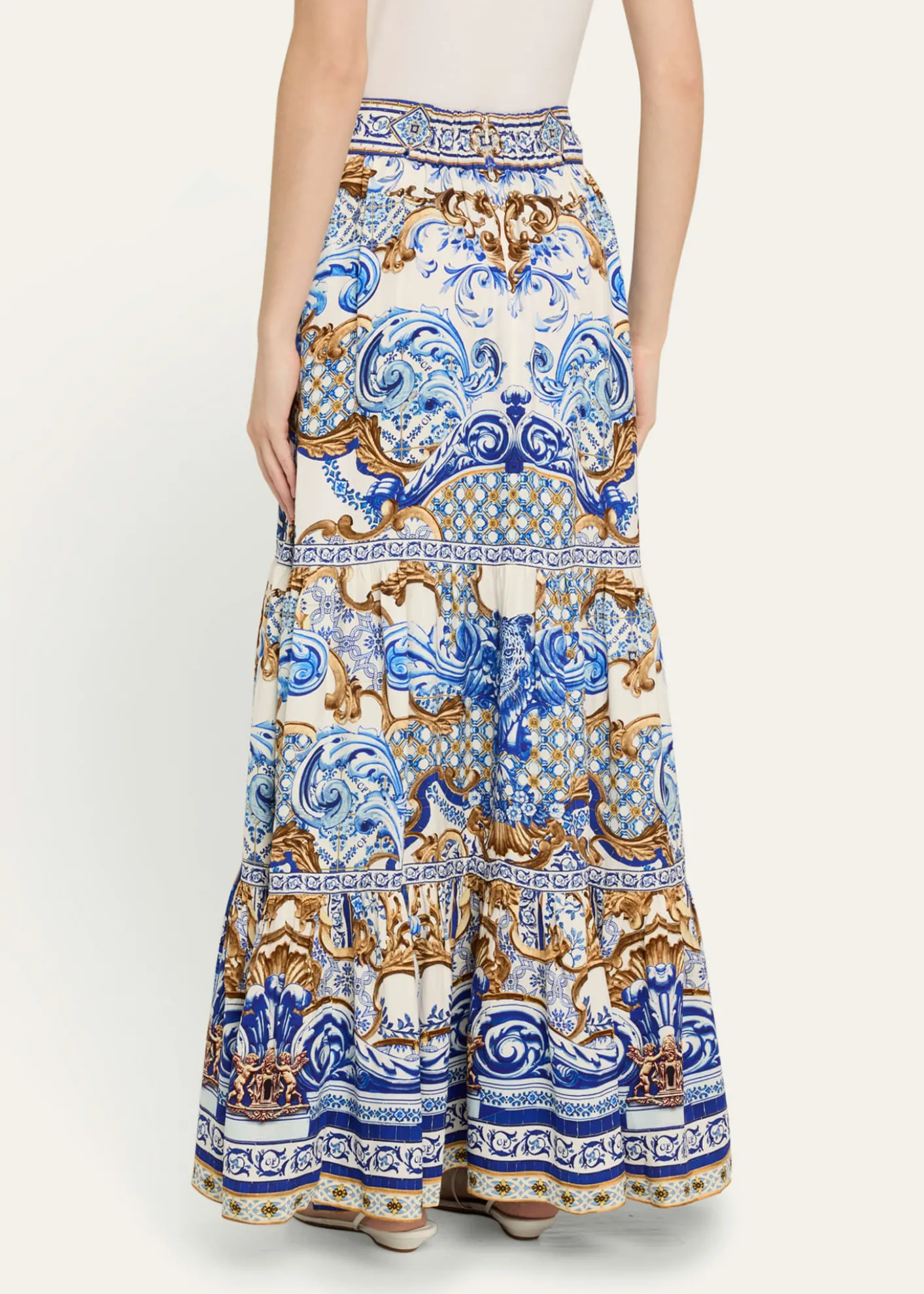 CamillaAzul Adventures High-Waisted Tiered Skirt