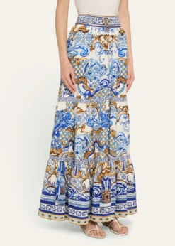 CamillaAzul Adventures High-Waisted Tiered Skirt