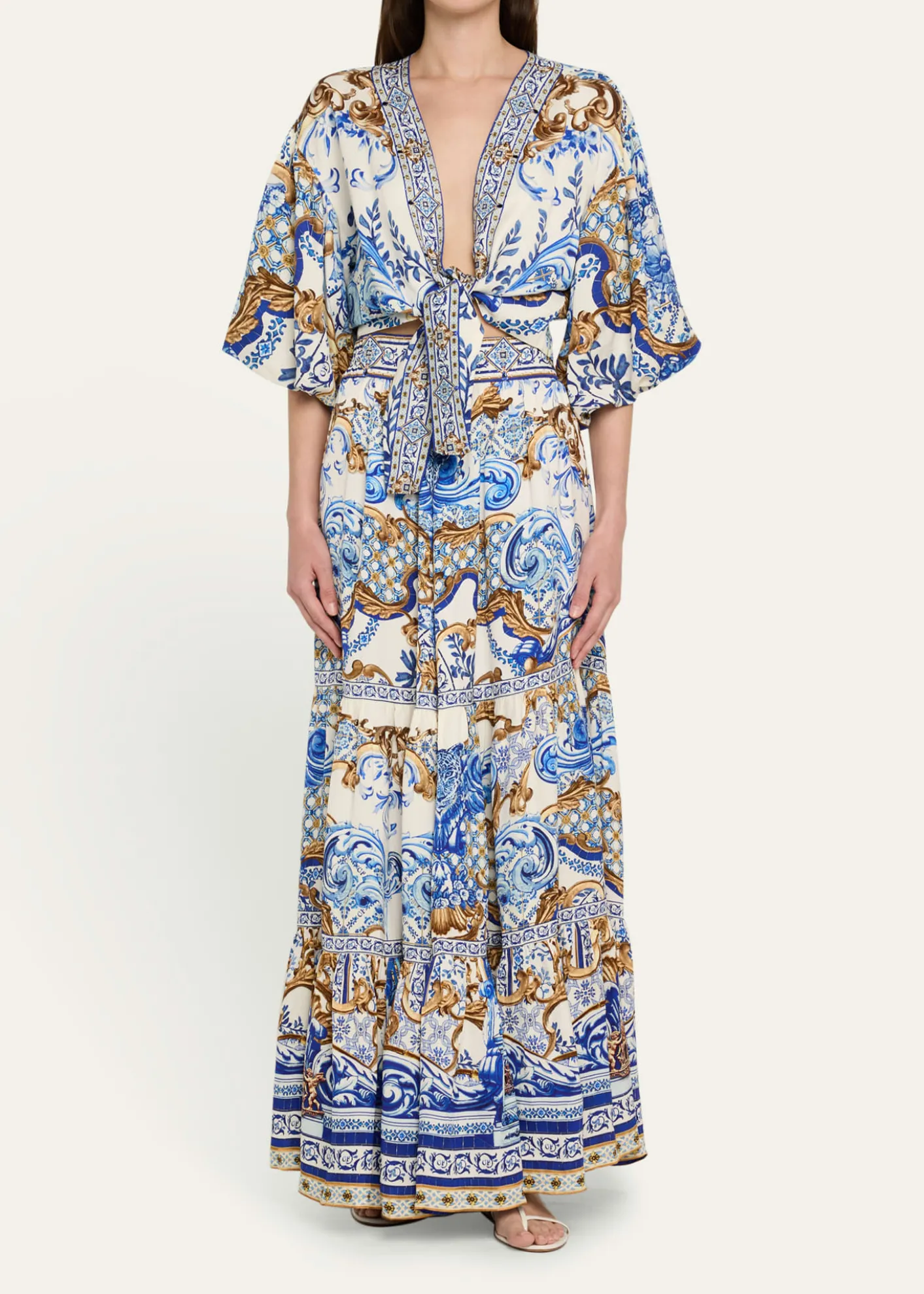 CamillaAzul Adventures High-Waisted Tiered Skirt