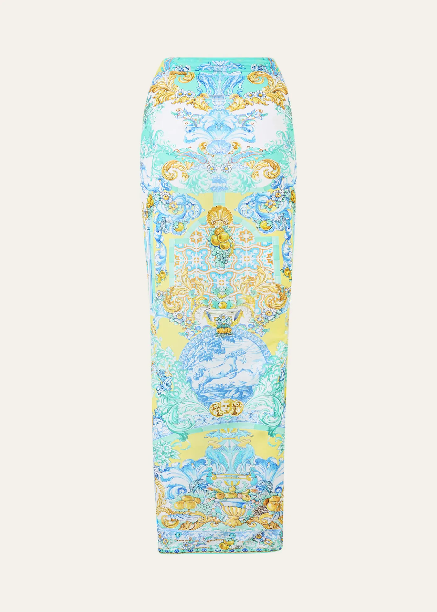 CamillaDial Up The Tiles Multiwear Long Sarong Coverup