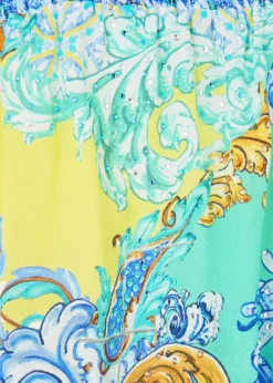 CamillaDial Up The Tiles Off-Shoulder Mini Dress