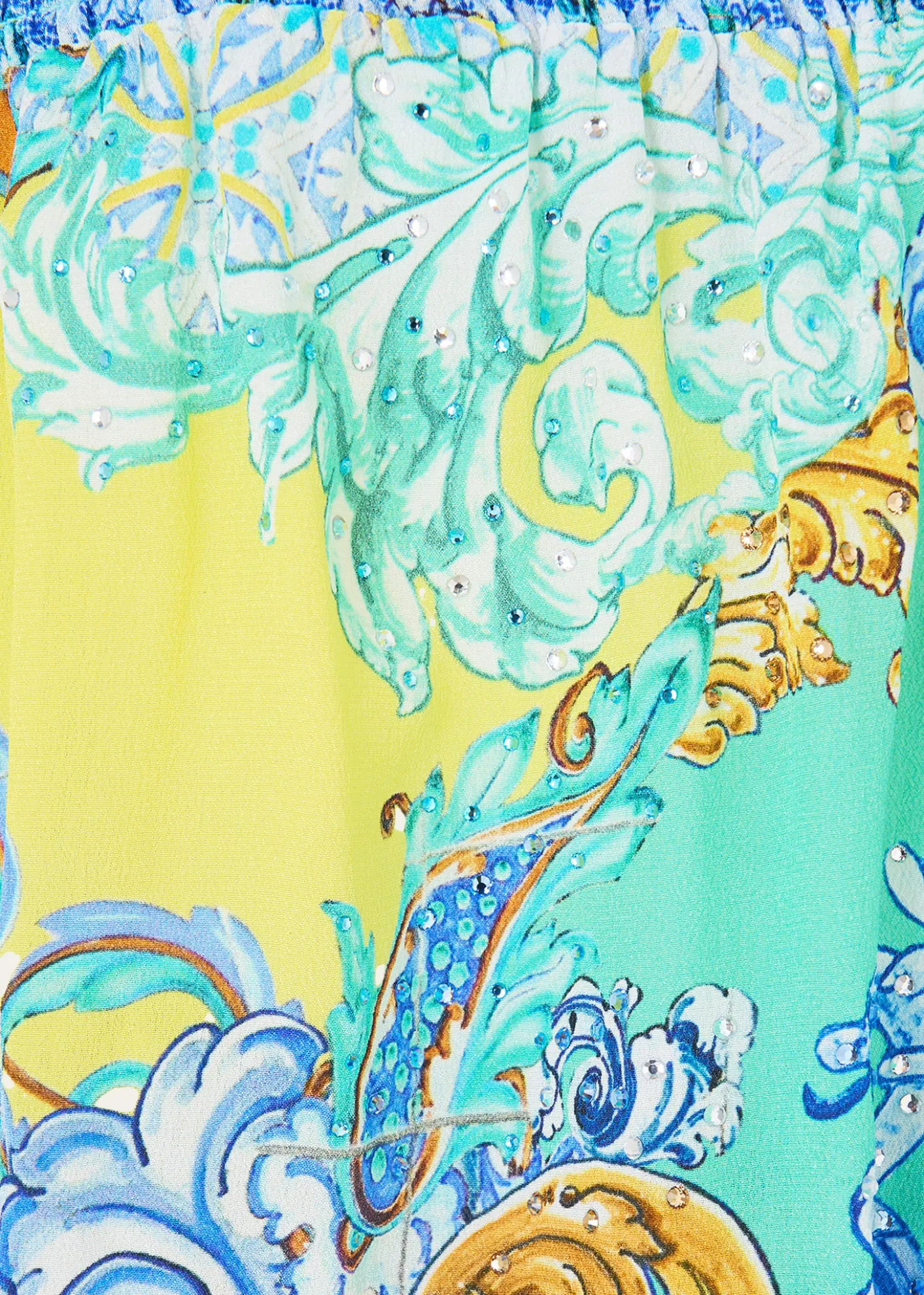 CamillaDial Up The Tiles Off-Shoulder Mini Dress