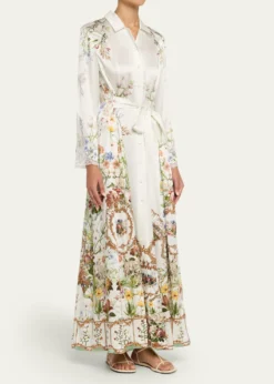 CamillaDressing Room Drama Printed Trench Shirtdress