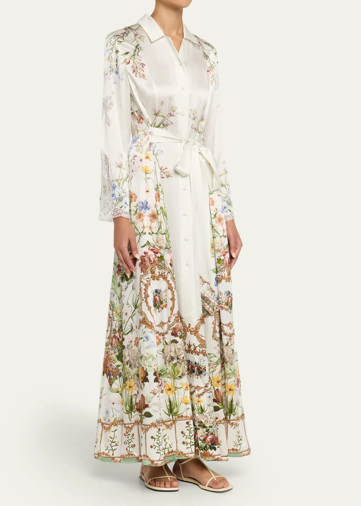 CamillaDressing Room Drama Printed Trench Shirtdress
