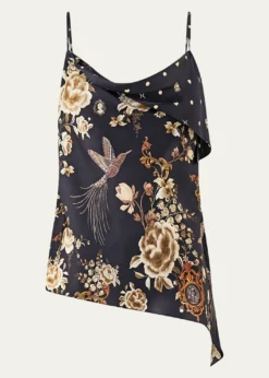 CamillaFlamenco Folklore Asymmetric Draped Top