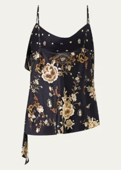CamillaFlamenco Folklore Asymmetric Draped Top