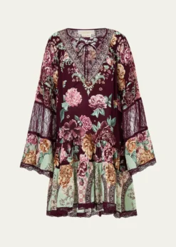 CamillaIf These Tiles Could Talk A-Line Gathered Panel Dress