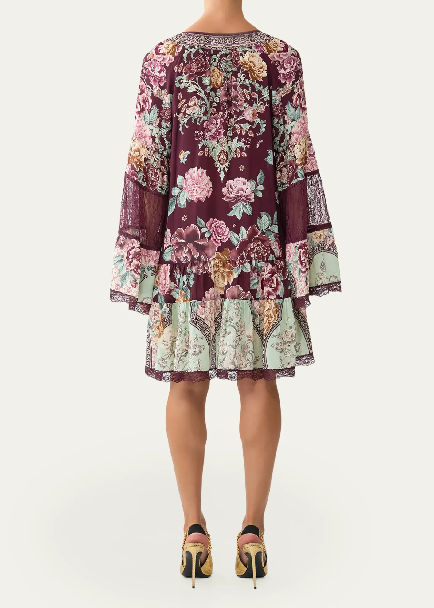 CamillaIf These Tiles Could Talk A-Line Gathered Panel Dress