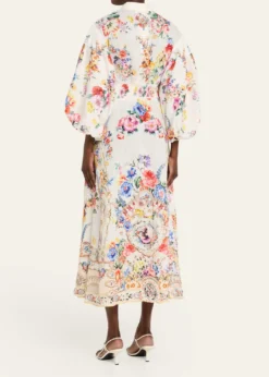 CamillaI Left My Heart in Granada Shirtdress with Bubble Sleeves