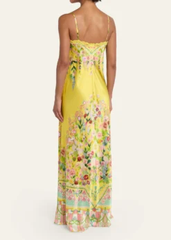 CamillaLady Limonada Bias Slip Dress with Lace Edge Detail
