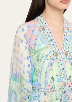 CamillaMidsummer Mosaics Blouson-Sleeve Layer