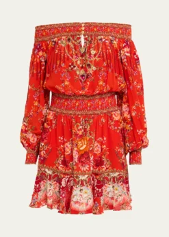 CamillaOle Ole Off-Shoulder Mini Dress
