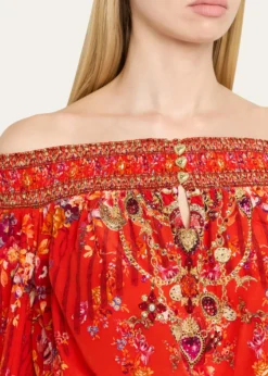 CamillaOle Ole Off-Shoulder Mini Dress