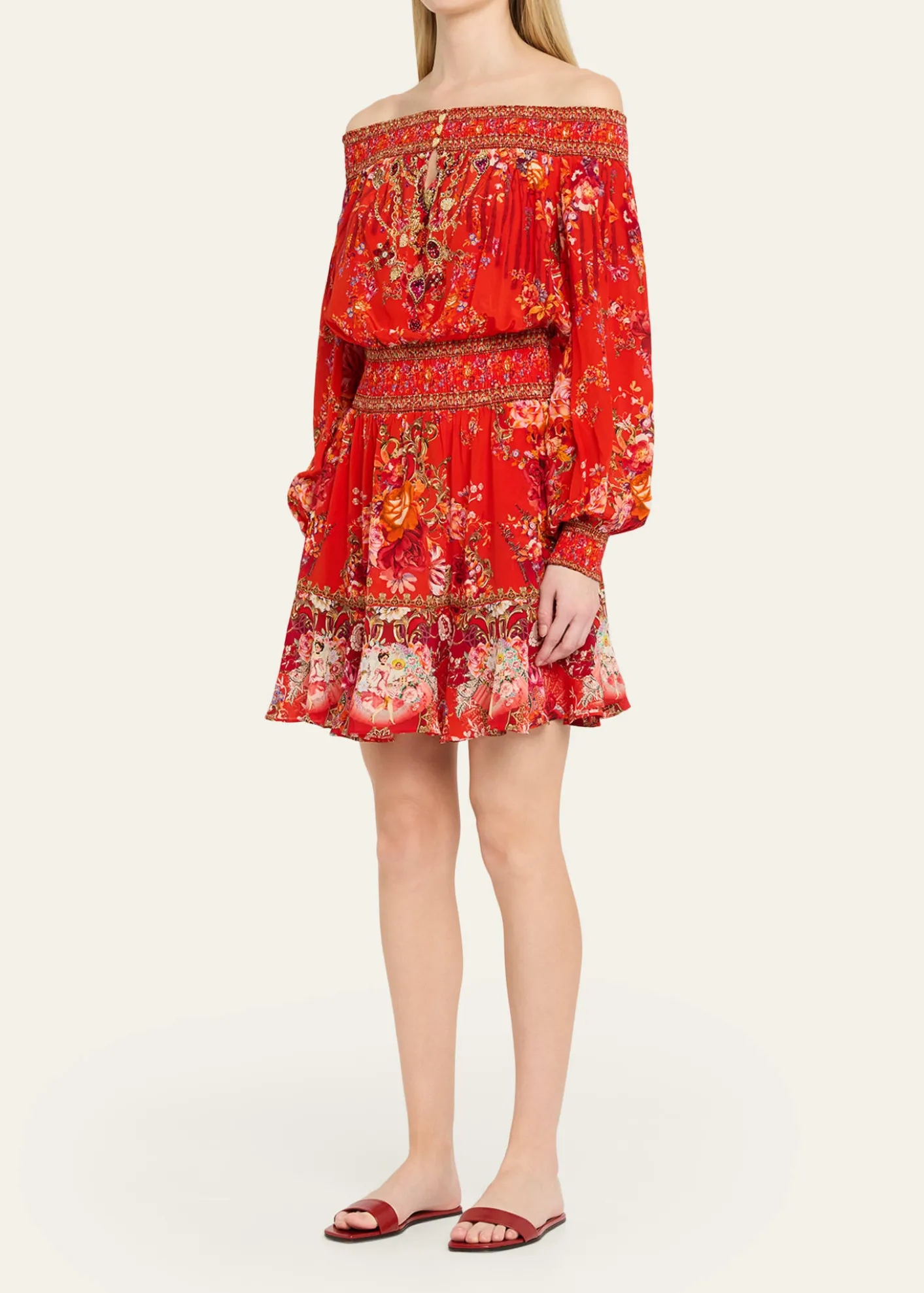 CamillaOle Ole Off-Shoulder Mini Dress