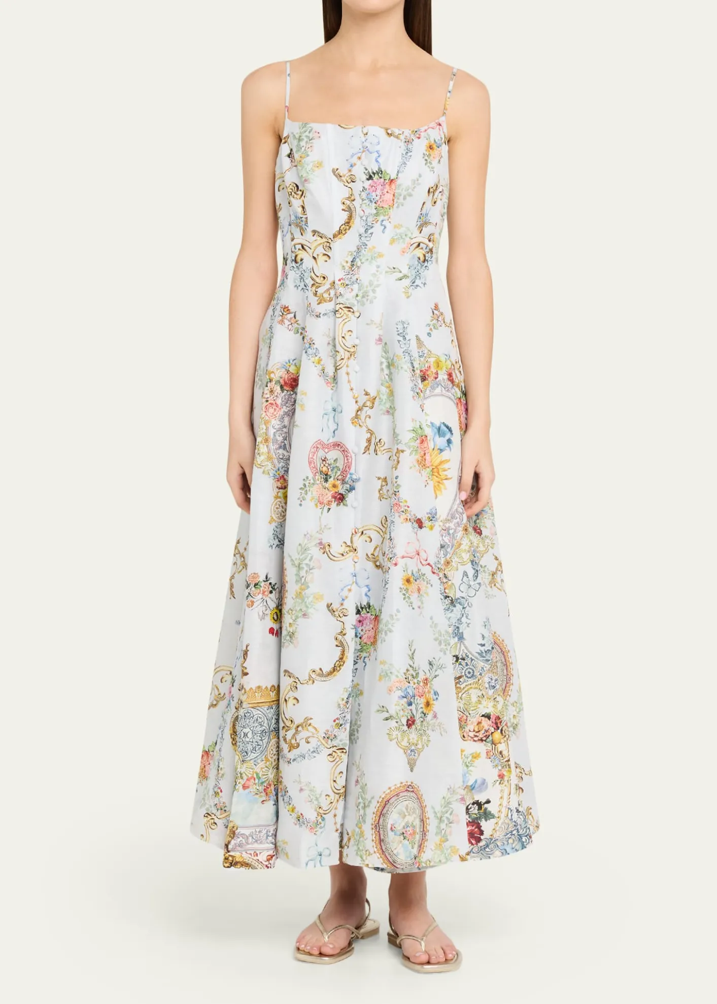 CamillaSeville Sweetheart Corset Maxi Dress