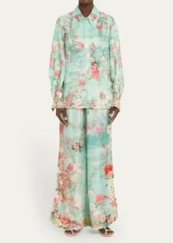CamillaThe Jewellery Museum Silk Lounge Pants