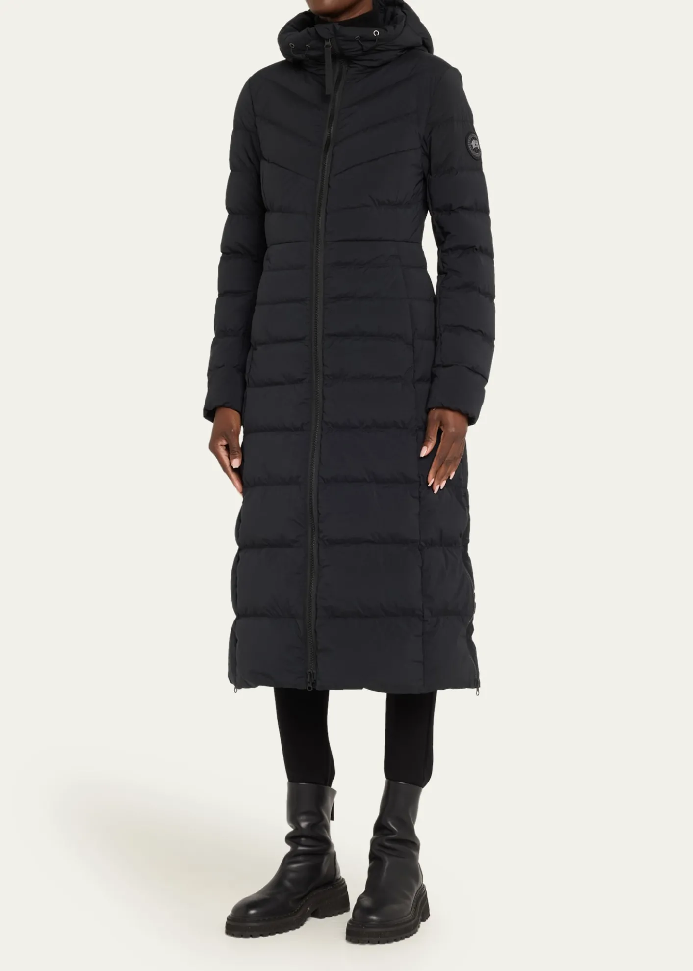 Canada GooseClair Long Coat Black Label
