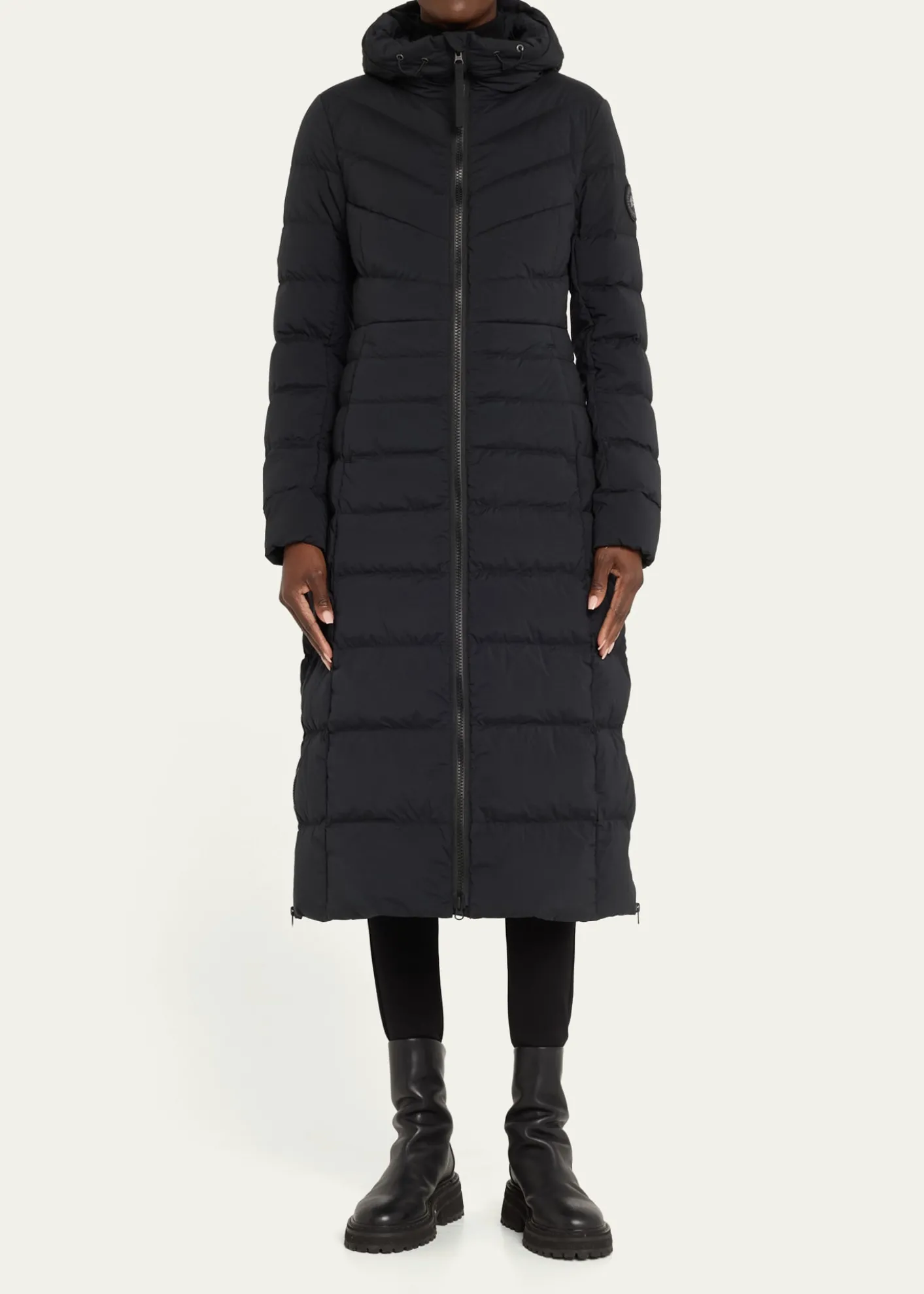 Canada GooseClair Long Coat Black Label